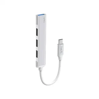 Havit USB Type-C Male to Quad USB Female Silver Hub