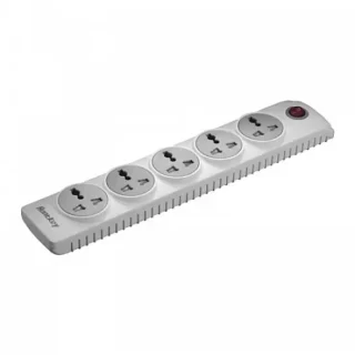 Huntkey 3 Pin 5 Port White PowerStrip