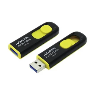 Adata UV128 32GB Black-Yellow USB 3.2 Pen Drive